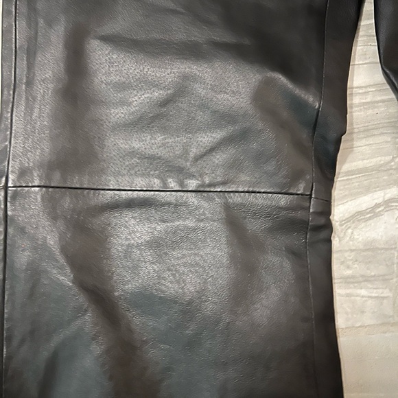 Chadwick’s Black Genuine Leather‎ Pants Women’s Size 6 Straight Leg - Picture 5 of 5